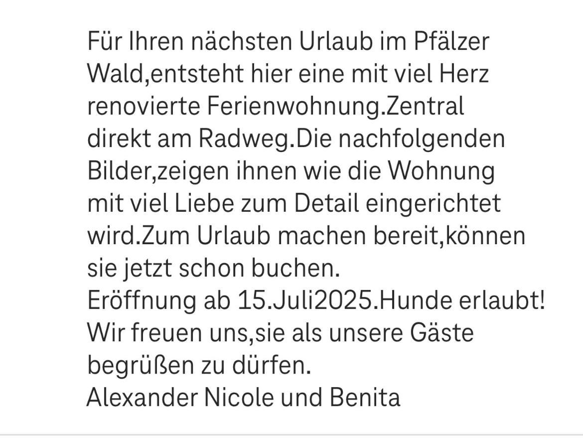 Ferienwohnung La Lauter Dahn Exterior foto